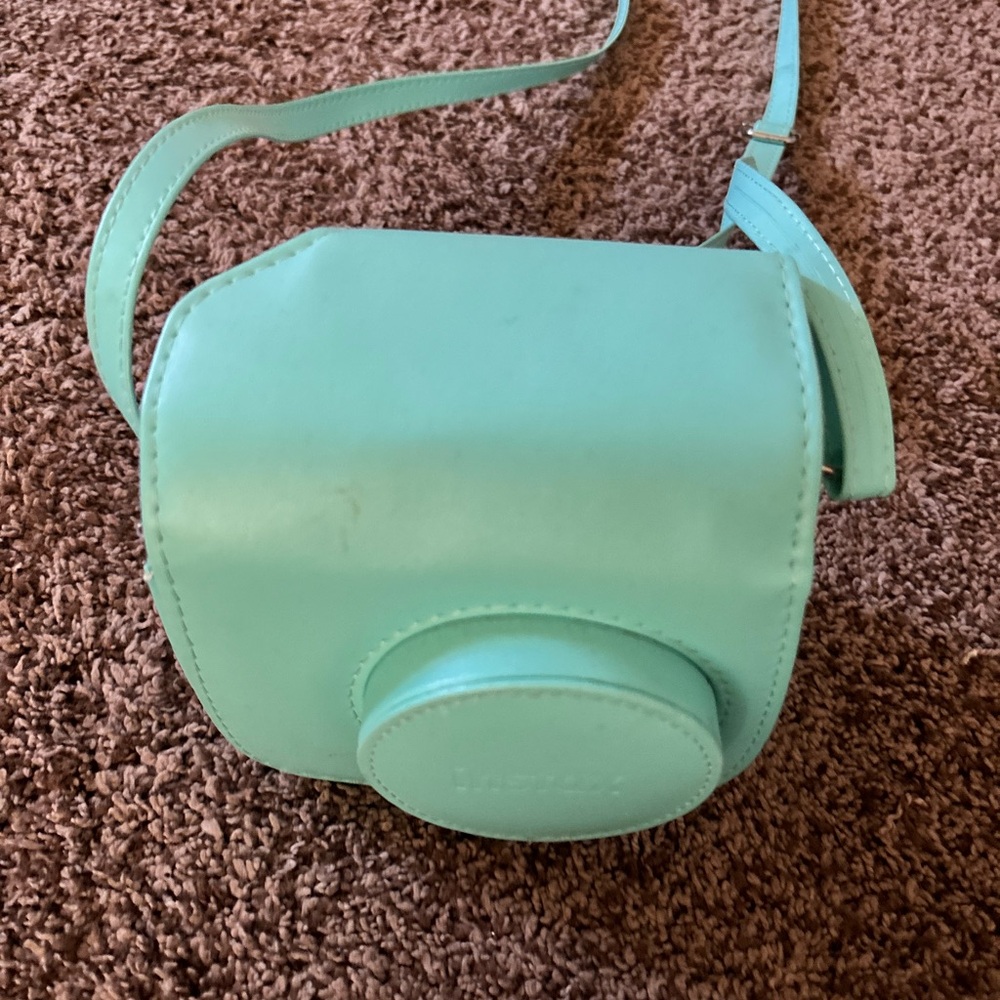 Mint Green Camera Bag with camera included